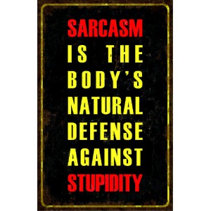 sarcasm stupidity